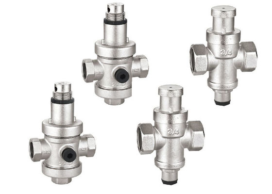 PRV Brass Water Pressure Reducing Valve Regulator Tekanan 2 Inci F X F Dengan 1/4''
