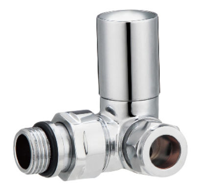 کیت دریچه های زاویه دار رادیاتور حوله ای گوشه ای شیرهای رادیاتور مستقیم 15 میلی متری 1/2 اینچ