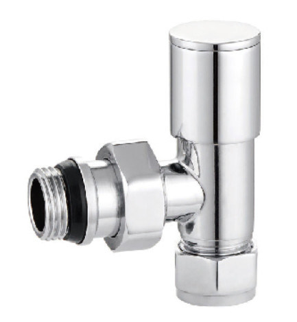 Modern Angled Vertical Radiator Valves 1/2 Inch 15mm Thermostatic ...