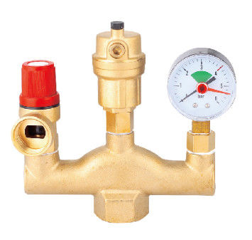 Air Vent Safety Relief Valves Casting Brass Body Differential Pressure Bypass Valve