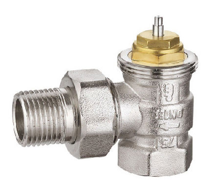 EN215 Bleed Angled Thermostatic Radiator Valves With G 1/2'' F 1/2''X M 1/2''
