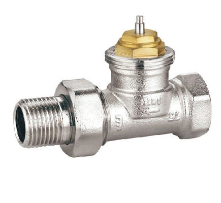 EN215 Certified Straight Thermostatic Radiator Valve With G 1/2'' For Steel Pipe F 1/2''x M 1/2''