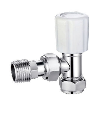 Angled Trv Radiator Valves 15mmx1/2'' For Copper Pipe Chrome Plated