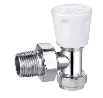 Angled Manual Traditional Chrome Radiator Valves 10mm To 15mm