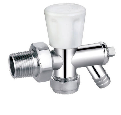 Manual Chrome Angled Traditional Radiator Valves Radiator Valve 15mmx1/2''