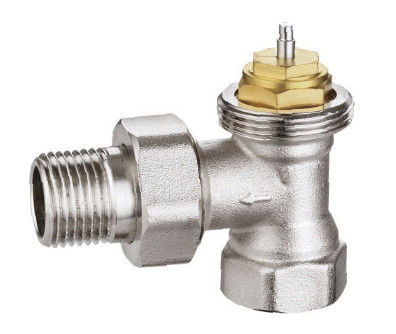 Kątowe termostatyczne chromowane zawory grzejnikowe 1/2 '' X 1/2'' Lekkie i ekonomiczne