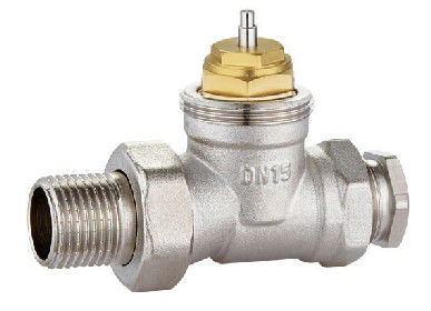 Copper Straight Thermostatic Radiator Valves 1/2'' With Compression Adapter  15mm Trv Valve