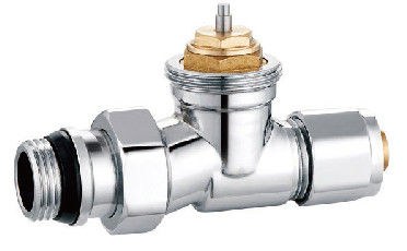 Straight Thermostatic Radiator Valve 1/2'' With Adapter For 16mm PEX Pipe