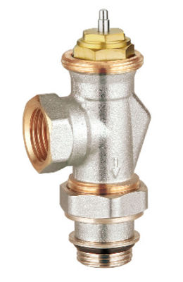 Corner Thermostatic Radiator Valves F 1/2'' X M 1/2'' For Steel Pipe