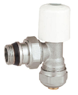 Angled Chrome Trv Manual Radiator Valves 16mmx1/2'' For PEX Pipe