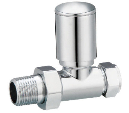 Modern Heated Towel Rail Straight Valves 15mmx1/2'' For Copper Pipe