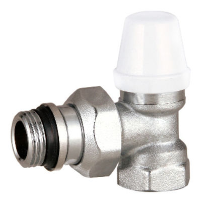 Adjusting Angled Radiator Lockshield Valves 1/2 Inch Nickel Plated Self Sealing