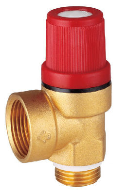 PTFE Self Sealing Safety Relief Valves Male Female 1/2'' Brass Radiator Bypass Valve