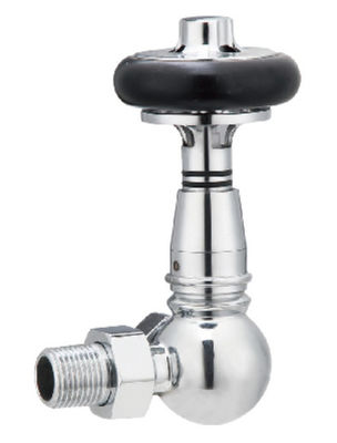 Classic Traditional Radiator Valves Corner Type 1/2'' For 15mm Copper Pipe With Wax Sensor