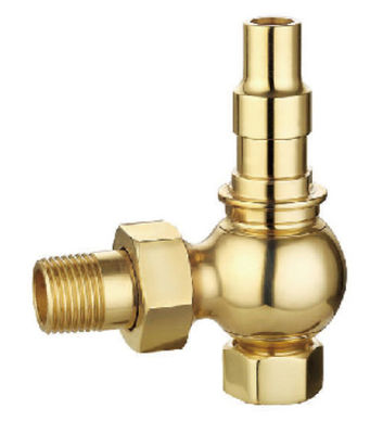 Classic Brass Traditional Chrome Radiator Valves 15mmx1/2 Inches For Copper Pipe
