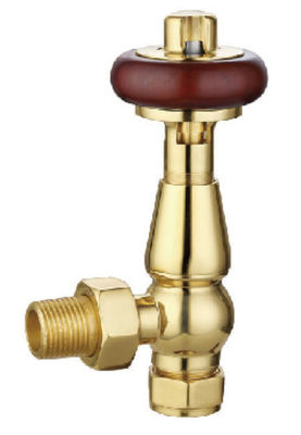 Wax Sensor Thermostatic Traditional Towel Radiator Valves 15mmx1/2'' For Copper Pipe