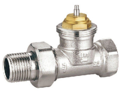 EN215 Certified Straight Thermostatic Radiator Valve With G 3/4'' For Steel Pipe F 3/4''x M 3/4''