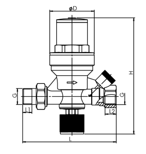 Automatic Filling Prv Pressure Reducing Valve 22mm 1/2'' M X F